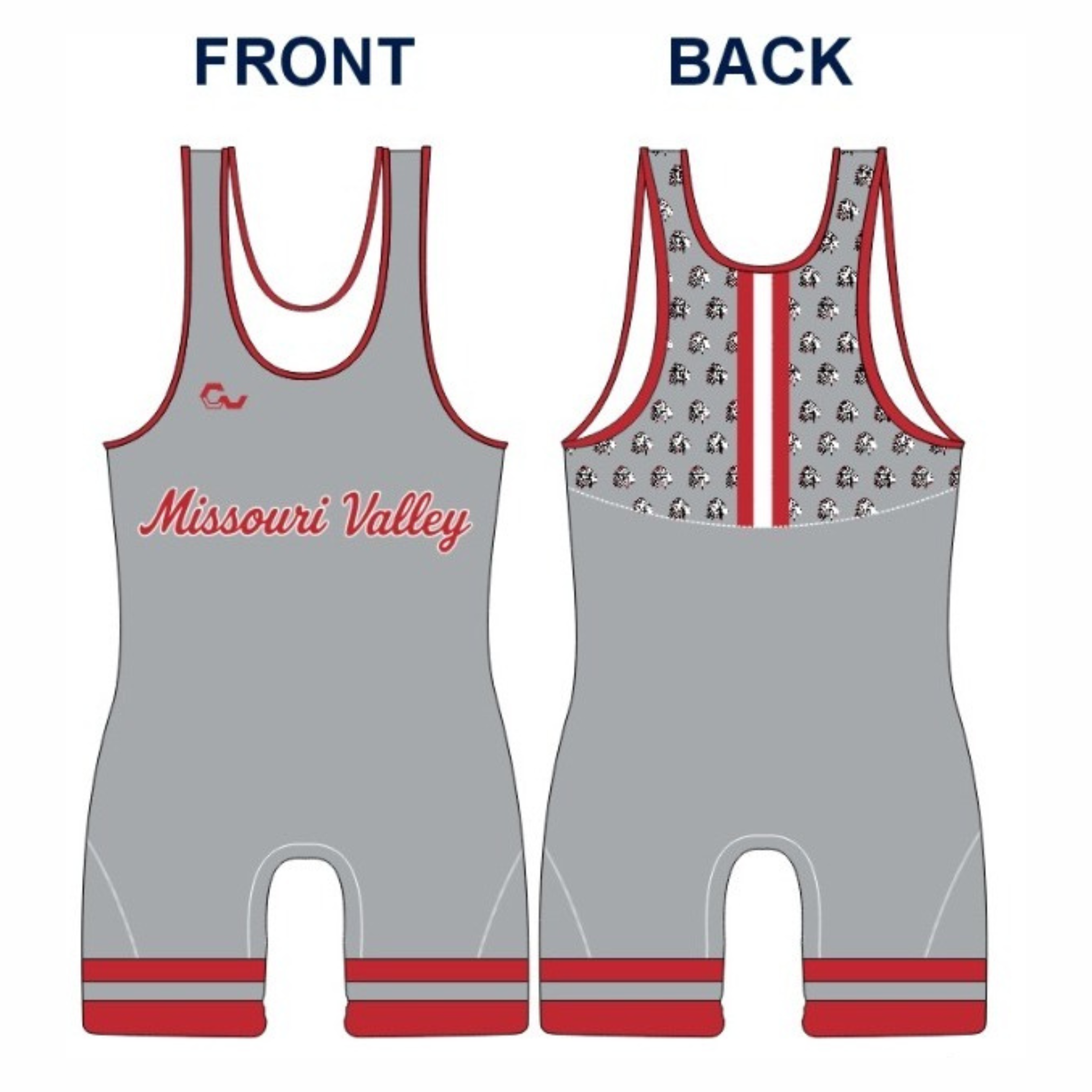 PRE-ORDER MVWC Boy's Singlet – Chain Wrestling